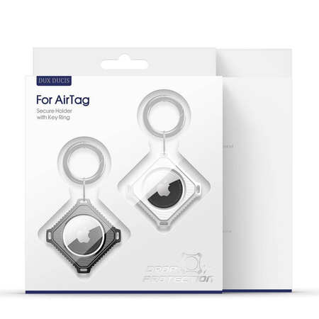 Etui APPLE AIRTAG Dux Ducis Secure Holder 2pack czarny i biały