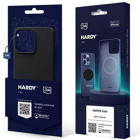 Etui 3mk Hardy Silicone MagCase na iPhone 15 Pro - grafitowe