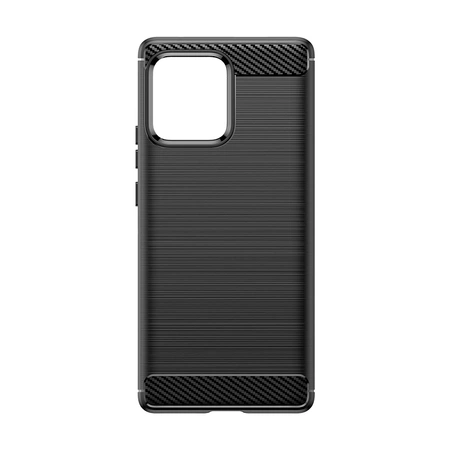 Carbon Case silicone case for Motorola Edge 40 Pro - black