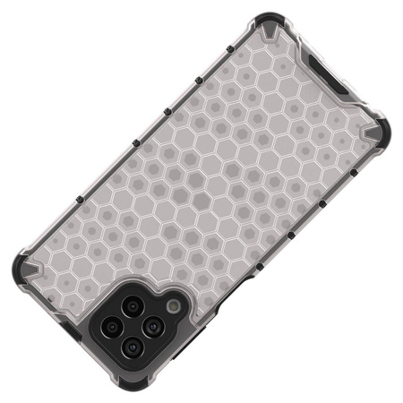 Honeycomb case armored cover with a gel frame for Samsung Galaxy M53 5G black