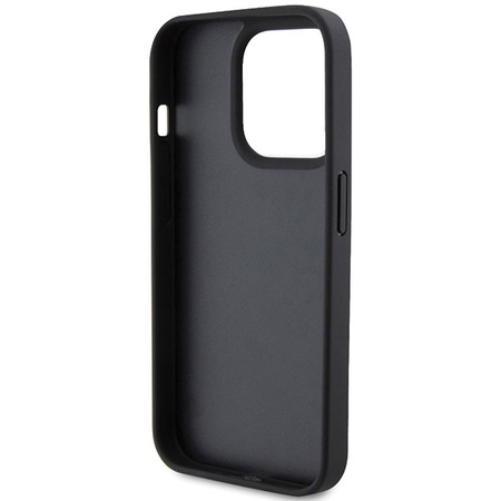 Ferrari Twist Metal Logo case for iPhone 15 Pro - black