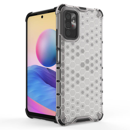 Honeycomb Case armor cover with TPU Bumper for Xiaomi Redmi Note 10 5G / Poco M3 Pro black