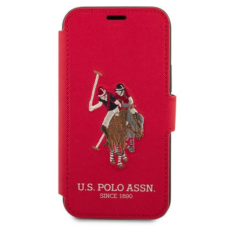 US Polo USFLBKP12MPUGFLRE iPhone 12/12 Pro 6,1" czerwony/red book Polo Embroidery Collection