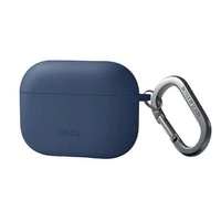 Uniq Hülle Nexo AirPods Pro 2 Gen + Ohrbügel Silikonblau/Kaspianblau