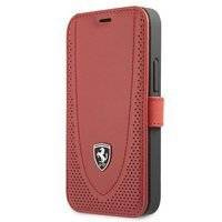 Ferrari FEOGOFLBKP12SRE iPhone 12 mini 5,4" czerwony/red book Off Track Perforated