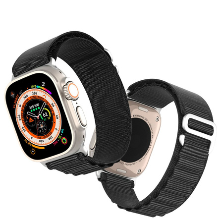 Sport-Schnallenarmband für Apple Watch 8/7/6/SE/5/4/3/2/1 (41, 40, 38 mm), Dux Ducis Armband GS-Version – Schwarz