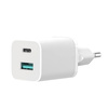 XO Ładowarka sieciowa HN238A QC3.0 PD 30W 1x USB 1x USB-C biała