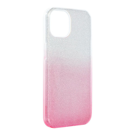 Futerał SHINING do IPHONE 13 transparent/róż