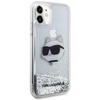 Karl Lagerfeld KLHCN61LNCHCS iPhone 11/ XR srebrny/silver hardcase Glitter Choupette Head