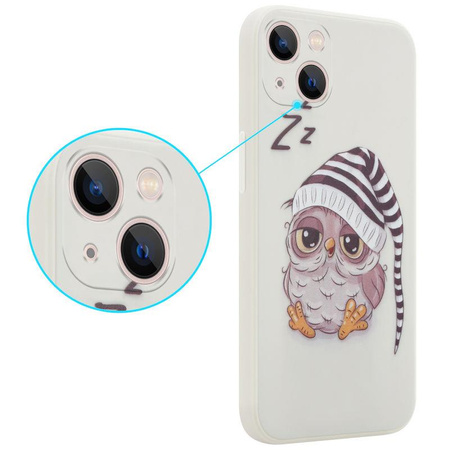 MX OWL SLEEPY IPHONE 11 PRO MAX BEIGE / BEŻOWY