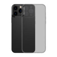 Baseus frosted glass case cover for iphone 13 pro hard cover with gel frame black (arws001001)