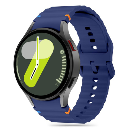 Pasek Tech-Protect Silicone Sport na Samsung Galaxy Watch 4 / 5 / 5 Pro / 6 / 7 / FE - niebieski