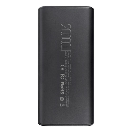 Bateria zewnętrzna (Powerbank) VEGER T100 - 20 000mAh LCD Quick Charge PD 100W czarny (np do laptopa) (W2032C-100)