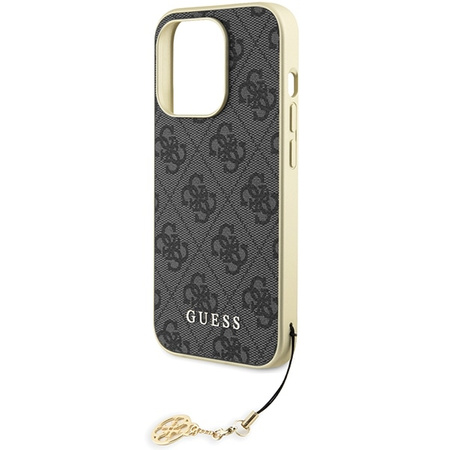 Guess GUHCP15LGF4GGR iPhone 15 Pro 6.1&quot; gray/gray hardcase 4G Charms Collection