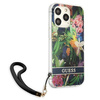 Schutzhülle IPHONE 13 PRO Guess Hardcase Flower Strap (GUHCP13LHFLSB) blau