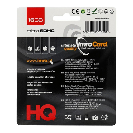 Imro karta pamięci 16GB microSDHC kl. 6