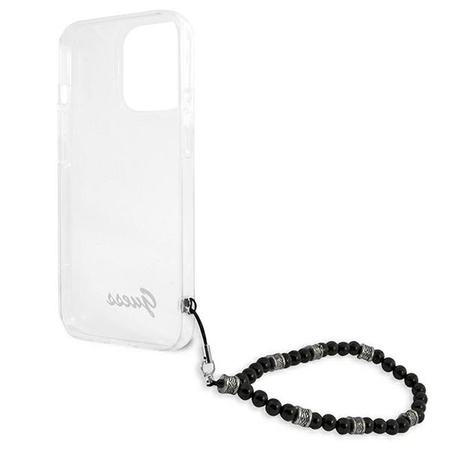 Guess nakładka do iPhone 13 Pro / 13 6,1&quot; GUHCP13LKPSBK przeźroczysta hard case Black Pearl