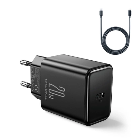 Joyroom JR-TCF06 USB C 20W PD-Ladegerät - Schwarz