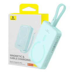 Powerbank magnetyczny Baseus Magnetic Mini 10000mAh 20W MagSafe (miętowy)