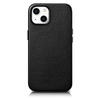 iCarer Case Leather genuine leather case cover for iPhone 14 Plus black (MagSafe compatible)