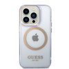 Guess GUHMP14LHTCMU iPhone 14 Pro 6.1&quot; purple/purple hard case Gold Outline Translucent MagSafe