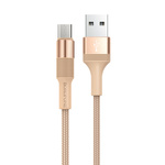 Borofone Kabel BX21 Outstanding - USB na Micro USB - 2,4A 1 metr złoty