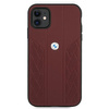 Etui BMW BMHCN61RSPPR iPhone 11 6,1" czerwony/red hardcase Leather Curve Perforate