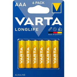 VARTA bateria alkaliczna R3 (AAA) Longlife 6 szt