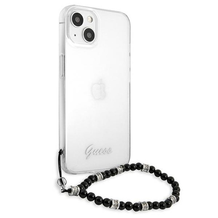 Guess nakładka do iPhone 13 6,1&quot; GUHCP13MKPSBK przeźroczysta hard case Black Pearl