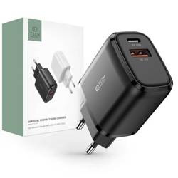 Charger 20W USB QC3.0 + USB-C PD Tech-Protect C20W black