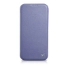 iCarer CE Premium Leather Folio Case iPhone 14 Pro Magnetic Flip Leather Folio Case MagSafe Light Purple (WMI14220714-LP)