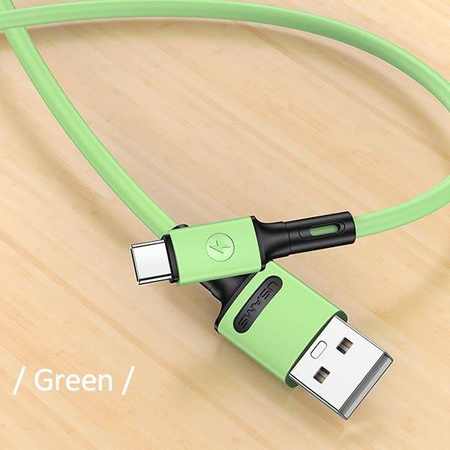 USAMS Kabel U52 USB-C 2A Fast Charge 1m zielony/green SJ436USB02 (US-SJ436)