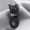 BASEUS RAPID 3IN1 TYPE-C & LIGHTNING & MICRO-USB CABLE PD20W 150CM BLACK