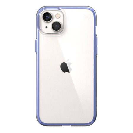 Speck Presidio Perfect-Clear with Impact Geometry - Etui iPhone 14 Plus z powłoką MICROBAN (Clear / Grounded Purple)