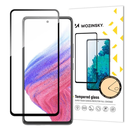 Wozinsky Full Glue Tempered Glass Samsung Galaxy A54 5G 9H Vollbild-Hartglas mit schwarzem Rahmen