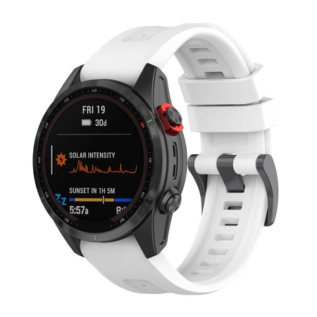 Pasek / opaska do smartwatcha Garmin FENIX 3 / 3HR / 5X / 6X / 6X PRO / 7X / 7X PRO biały (7)