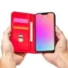 Magnet Card Case case for iPhone 14 flip cover wallet stand red