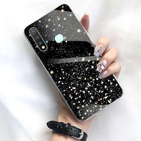 Case IPHONE 14 PLUS Sequins Glue Glitter Case black