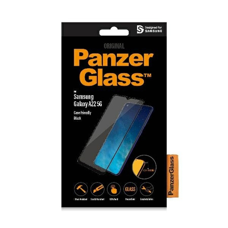 Tempered Glass 5D SAMSUNG GALAXY A22 5G PanzerGlass E2E Regular Case Friendly black