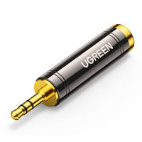 Ugreen audio adapter adapter from 3.5mm (male) to 6.35mm mini jack (female) grey (AV168)