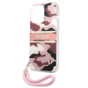 Guess nakładka do iPhone 13 Pro Max 6,7&quot; GUHCP13XKCABPI różowy hard case Camo Strap Collection