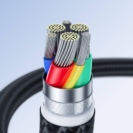 Joyroom USB - USB C 3A Kabel Surpass Series für schnelles Aufladen und Datenübertragung 1,2 m schwarz (S-UC027A11)