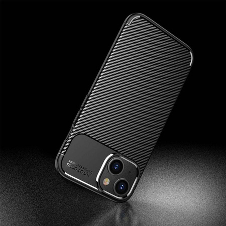 Etui IPHONE 14 MAX Pancerne Shockproof Nexeri Carbon Fiber czarne