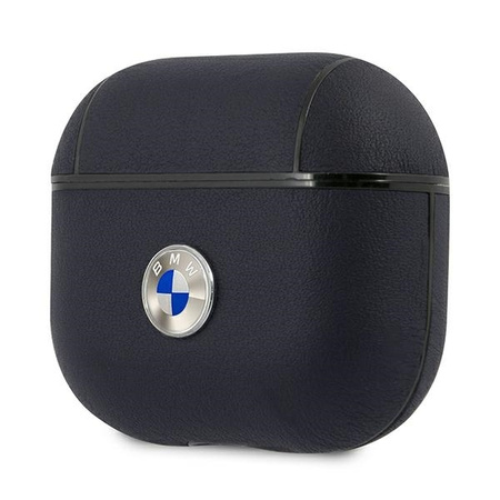 BMW BMA3SSLNA AirPods 3 cover granatowy/navy Geniune Leather Silver Logo