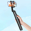 Selfie stick / telescopic pole with stand and Bluetooth remote control 1.5m Ugreen LP586 - black