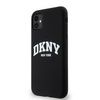 DKNY DKHMN61SNYACH iPhone 11 / Xr 6.1" czarny/black hardcase Liquid Silicone White Printed Logo MagSafe