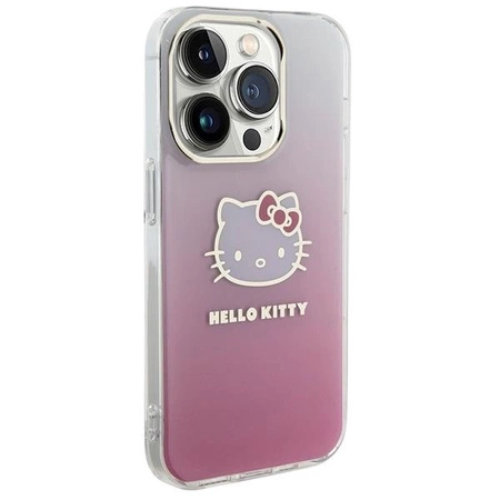 Hello Kitty IML Gradient Electrop Kitty Head case for iPhone 14 Pro - pink