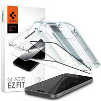 TEMPERED GLASS Spigen GLAS.TR &quot;EZ FIT&quot; FC 2-PACK IPHONE 15 PLUS BLACK