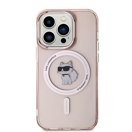 Karl Lagerfeld KLHMP14XHFCCNOP iPhone 14 Pro Max 6.7" różowy/pink hardcase IML Choupette MagSafe