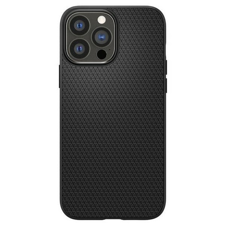 Spigen Liquid Air etui pokrowiec do iPhone 13 Pro Max cienka żelowa obudowa czarny matowy